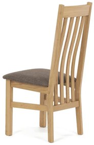 Tömör Tölgy Étkezőszék Barna Párnázott Üléssel. C-2100