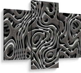 Kép - Fémes absztrakció (90x60 cm)