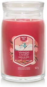 Yankee Candle Illatos gyertya, nagy Signature Santa On Skis, 567 g, L