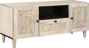 vidaXL TV egységek fiókkal polcokkal Fehér 105 x 33 x 46 cm Faanyag