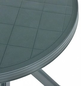 zöld műanyag bisztróasztal Ø70 cm