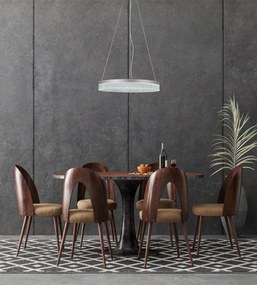Italux glamour modern függeszték pantal ezüst itxpnd-34533-m-silv