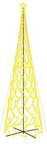 kúp alakú karácsonyfa 3000 meleg fehér LED-del 230 x 800 cm