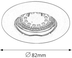 Rabalux 1163 - KÉSZLET 3xLED Beépíthető lámpa LITE 3xGU10/3W/230V
