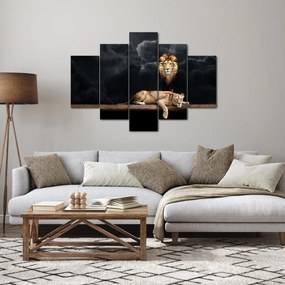 Kép - oroszlán és a nőstény oroszlán a felhőkben (150x105 cm)