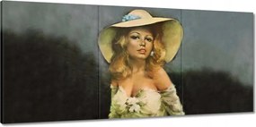 Vászonkép 150x70 Brigitte Bardot Kalap