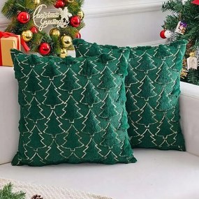 Karácsonyi díszpárnahuzat 50x50cm 2db Karácsonyfa