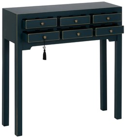 Kék konzolasztal 26x85 cm Diana – Ixia