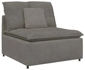világosszürke moduláris kanapé középső modul párnákkal 100 cm