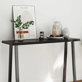 sötétbarna kezelt tömör asztallap 120x40x(2-4) cm