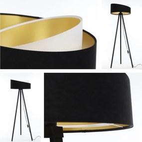 Állólámpa GALAXY 1xE27/60W/230V fekete/fehér/wenge