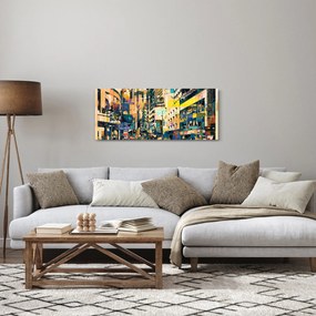 Kép - Festett absztrakció (120x50 cm)