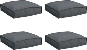 vidaXL Párna 4 pcs Antracit 40 x 40 x 8 cm Oxford Szövet