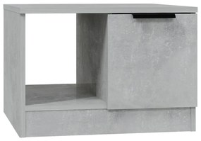 Betonszürke szerelt fa dohányzóasztal 50 x 50 x 36 cm