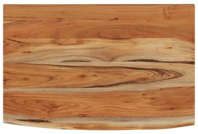 tömör akácfa téglalap alakú fali polc 70 x 40 x 3,8 cm