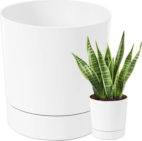 Virágtartó Fedő Virágtartó Tubo Állvánnyal Fehér 32,5x34,1cm