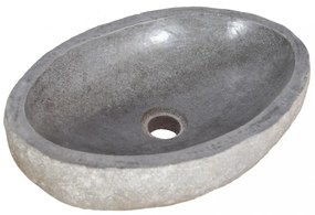 Tömör tíkfa fürdőszobai pipereszekrény folyami kő mosdóval