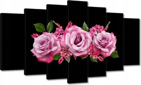 Vászonkép 140x80 Rózsaszín rózsák anyának
