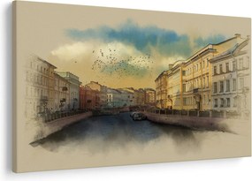 Kép - Moyka, folyó, St. Petersburg, Oroszország (90x60 cm)