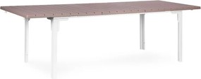 Nagy összecsukható kerti asztal 180-240 cm 12 fő részére szürke