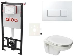 Fali WC szett Alca előtétfalas szereléshez + Ceramia S-Line Pro WC SIKOASP8