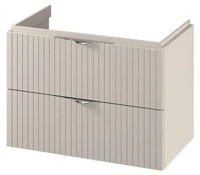 Cersanit S1015-003 - Függesztett mosdó alatti fürdőszobaszekrény TIRSO 80x45 cm bézs