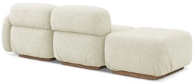Krémszínű buklé moduláris heverő (bal oldali) Ailani – Makamii