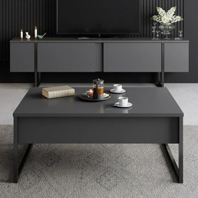 Luxe Anthracite and Black konferenciaasztal