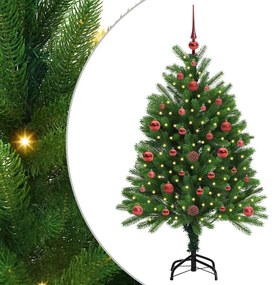 Karácsonyfa 150 LED-del állvánnyal Zöld 120 cm PE