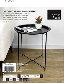 Fém kerek tárolóasztal ø 47 cm Hilmar – Yes Everyday