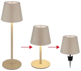 Globo 58488S - LED dimmelhető, érintéses, újratölthető kültéri lámpa VANNIE 3W/5V IP54 1800 mAh