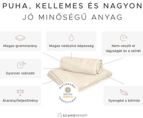 CLARYSSE ELEGANCE fürdőlepedő 70x140 cm kék, 100% pamut
