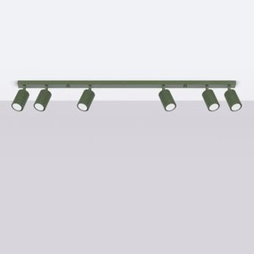 Sollux SL.1623 - Spotlámpa KARBON 6xGU10/10W/230V zöld