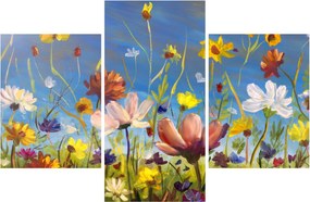 Festett kép egy virágzó rét (90x60 cm)