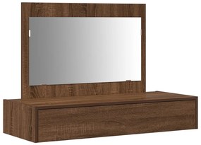 Fali öltözködő asztal Barna tölgy 100x40x70 cm