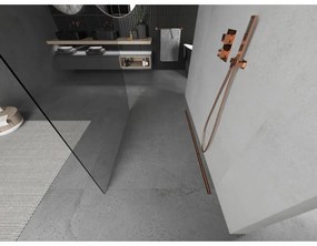Mexen, Mexen Kioto zuhanykabin fala 115 x 200 cm, átlátszó 8 mm, rózsaszín arany - 800-115-002-60-00