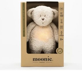 Moonie - Snuggle buddy dallammal és világítással medvebocs 2.0 organic homokos