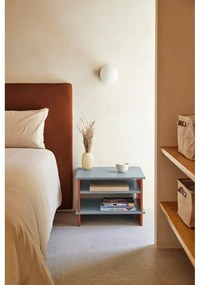 Téglavörös-szürke éjjeliszekrény Inari – Teulat