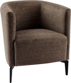 Design fotel, barna/fekete, KAPY