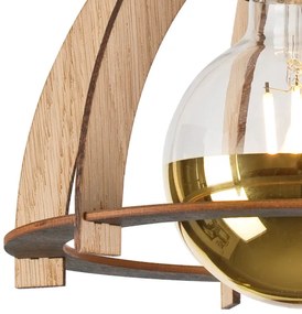 Felületre szerelhető csillár LANDO 1xE27/15W/230V tölgy