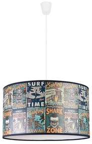 Duolla - Gyerek csillár zsinóron PRINT M 1xE27/40W/230V átm. 35 cm poszterek