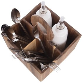 Fa konyhai eszköztartó állvány Wooden – Orion