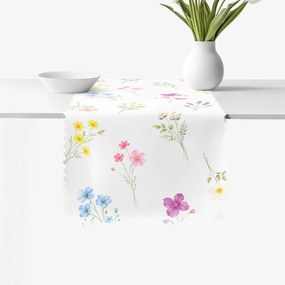 Goldea teflonbevonatú asztali futó - virágoskert 35x180 cm