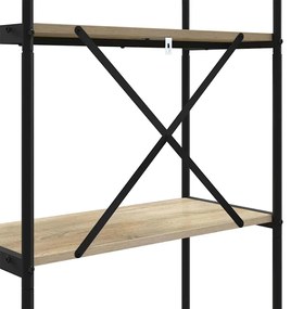 Könyvespolc sonoma tölgy 80 x 30 x 109 cm Faanyag