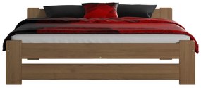 Fa ágy 140x200 Euro tölgy