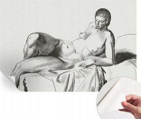 Öntapadós tapéta Fali furnér 3D hatás Művészi akt 104x70 cm