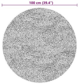 HUARTE szürke rövid szálú puha és mosható szőnyeg Ø 100 cm