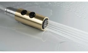 Deante BQO_R72M - Mosogatócsap kihúzható permetezővel OLFATO csiszolt arany