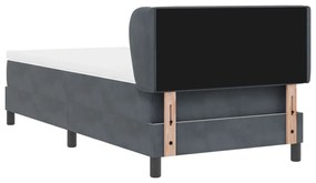 Rugós Ágy Matrac Hálószobába Szürke 90x200 cm Bársonyos
