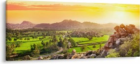 Kép a Hampi-völgyről Indiában (120x50 cm)
